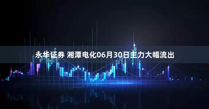 永华证券 湘潭电化06月30日主力大幅流出
