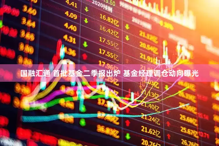 国融汇通 首批基金二季报出炉 基金经理调仓动向曝光